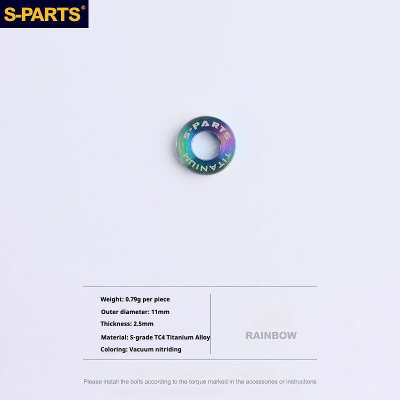 Juego de tornillos de aleación de titanio para freno de disco de bicicleta de carretera S-PARTS para SRAM RED Force Rival AXS de 12 velocidades