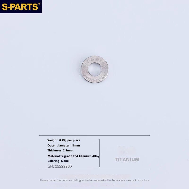 Juego de tornillos de aleación de titanio para freno de disco de bicicleta de carretera S-PARTS para SRAM RED Force Rival AXS de 12 velocidades