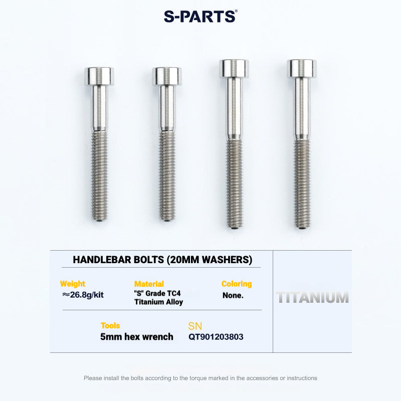 S-PARTS TC4 Titanium Bolt Kit for Colnago Y1RS | Frame & Cockpit Screw Upgrade