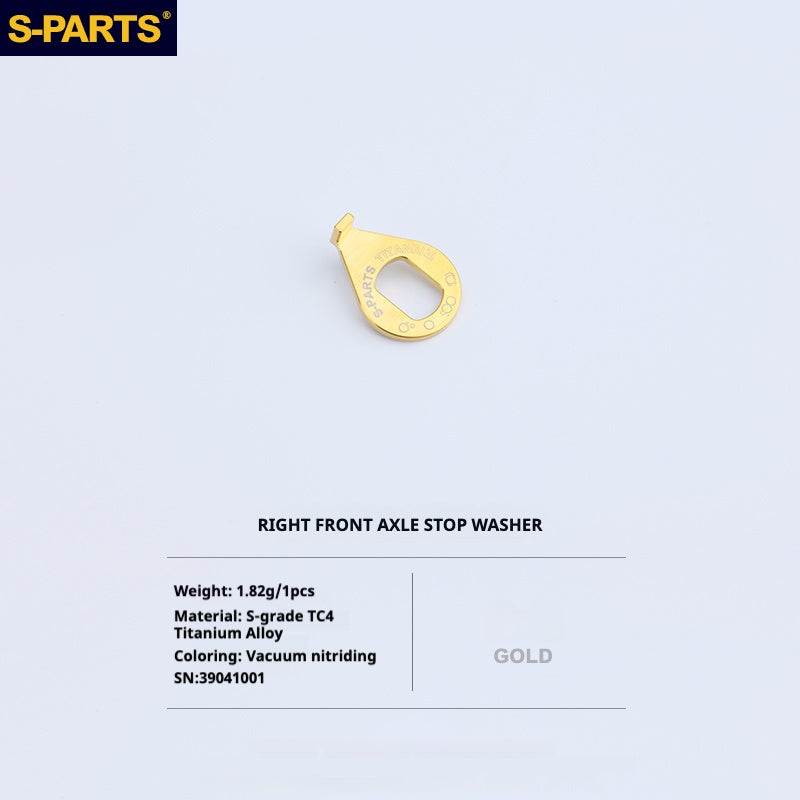 Kit d'amélioration de boulons en titane S-PARTS pour Brompton | Ensemble de visserie légère TC4 CNC pour cadre et charnière