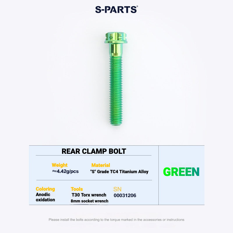 S-PARTS Titanium Saddle Clamp Yoke Kit for Cannondale SystemSix Gen 5 | 3D Printed Lightweight Seatpost Upgrade