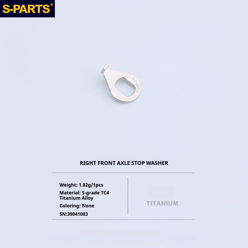 Kit d'amélioration de boulons en titane S-PARTS pour Brompton | Ensemble de visserie légère TC4 CNC pour cadre et charnière