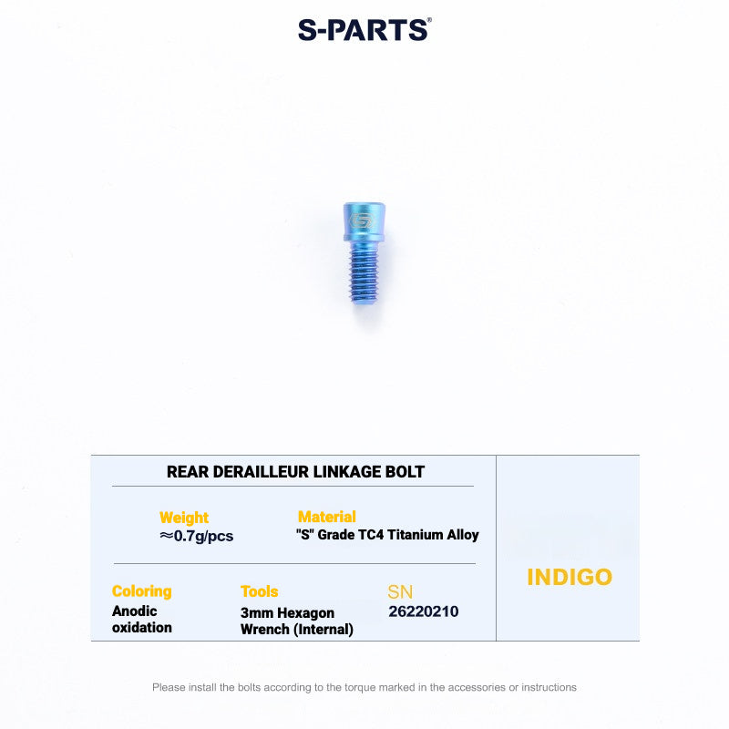 S-PARTS Titanium Drivetrain Bolt Kit for MAGENE QED Electronic Groupset