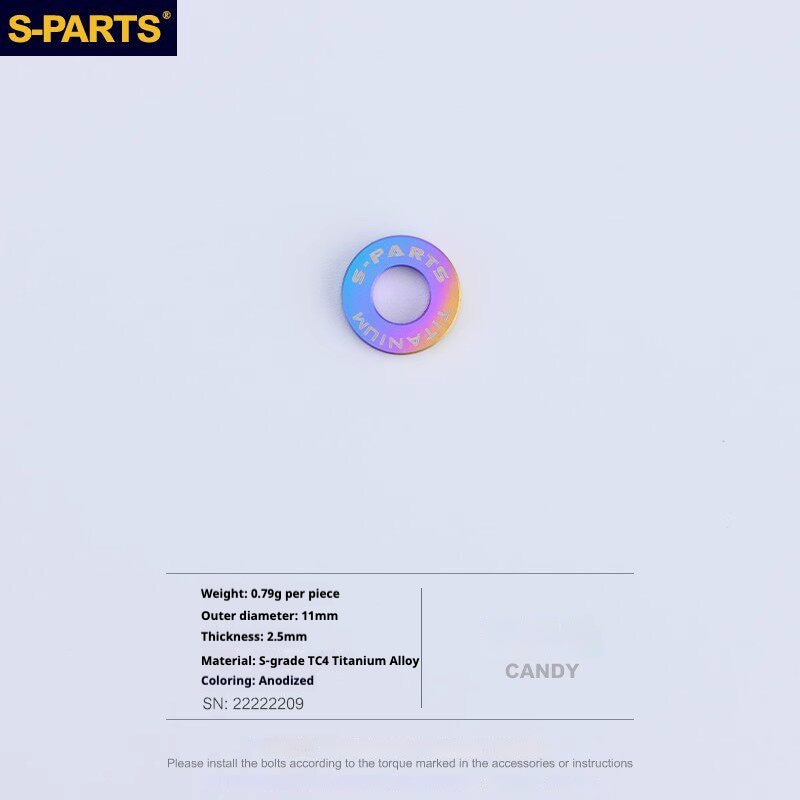 Juego de tornillos de aleación de titanio para freno de disco de bicicleta de carretera S-PARTS para SRAM RED Force Rival AXS de 12 velocidades