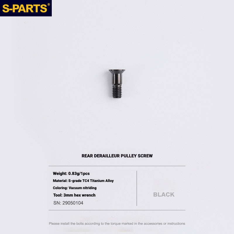 Shimano Road Titanium Bolt Kit – S-PARTS Drivetrain Screws for R8050 / R8150 / R9250