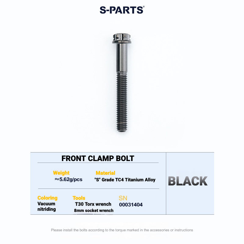 S-PARTS Titanium Saddle Clamp Yoke Kit for Cannondale SystemSix Gen 5 | 3D Printed Lightweight Seatpost Upgrade