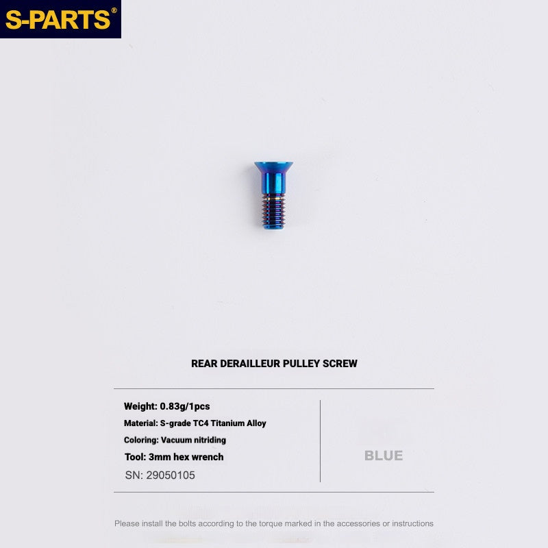Shimano Road Titanium Bolt Kit – S-PARTS Drivetrain Screws for R8050 / R8150 / R9250