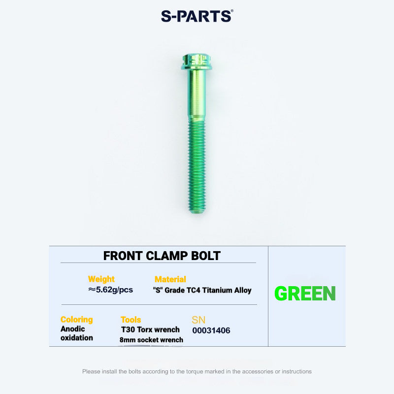 S-PARTS Titanium Saddle Clamp Yoke Kit for Cannondale SystemSix Gen 5 | 3D Printed Lightweight Seatpost Upgrade