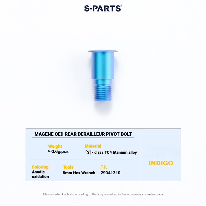 S-PARTS Titanium Drivetrain Bolt Kit for MAGENE QED Electronic Groupset