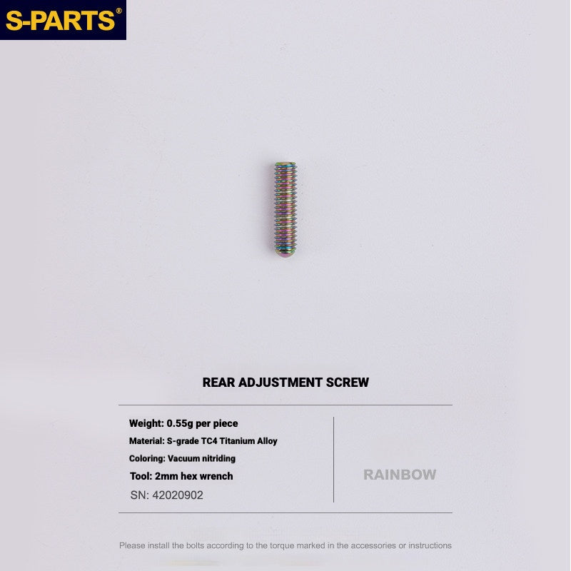 Shimano Road Titanium Bolt Kit – S-PARTS Drivetrain Screws for R8050 / R8150 / R9250