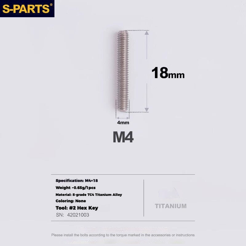 Viti per deragliatore in titanio S-PARTS compatibili con SRAM RED AXS