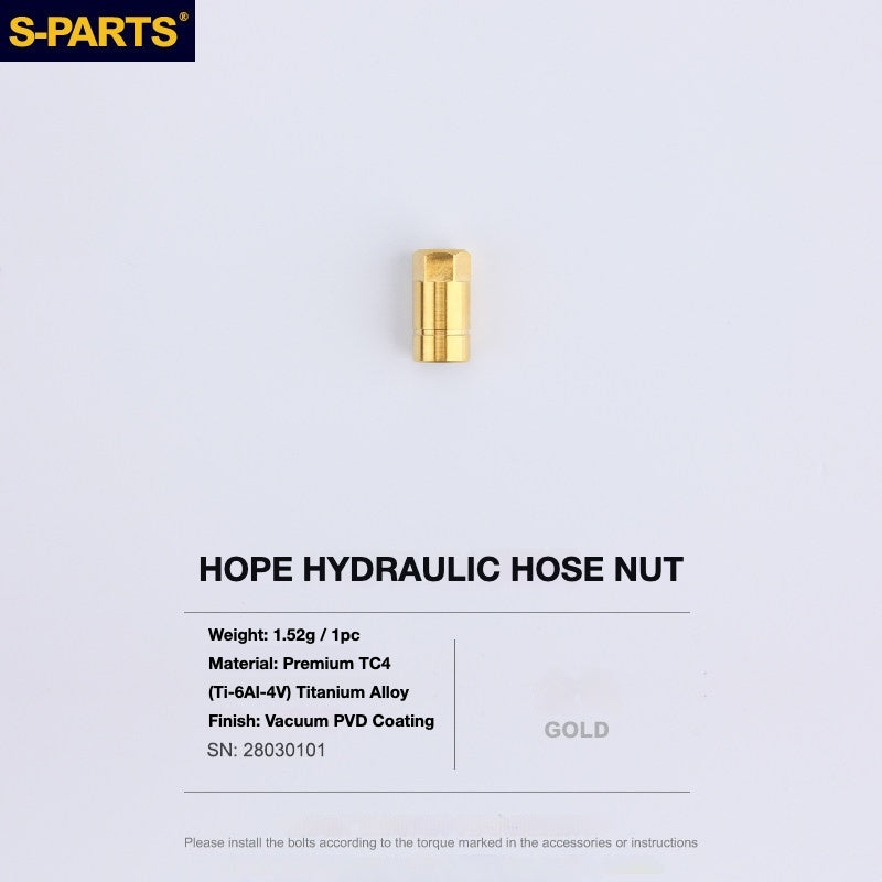 S-PARTS Titanium Brake Bolt Kit for HOPE V4 / TECH / RACE / TRAIL / ZONE | Ultra-Light MTB Brake Hardware