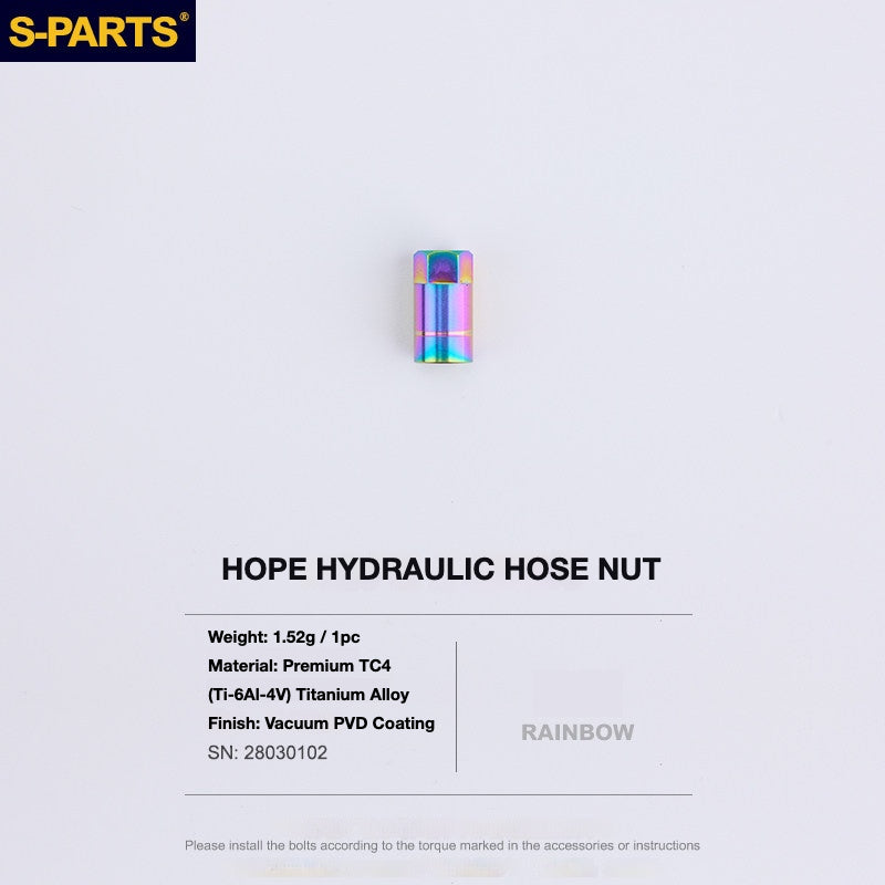 S-PARTS Titanium Brake Bolt Kit for HOPE V4 / TECH / RACE / TRAIL / ZONE | Ultra-Light MTB Brake Hardware