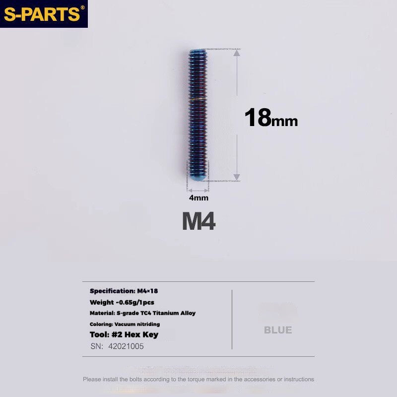 Viti per deragliatore in titanio S-PARTS compatibili con SRAM RED AXS