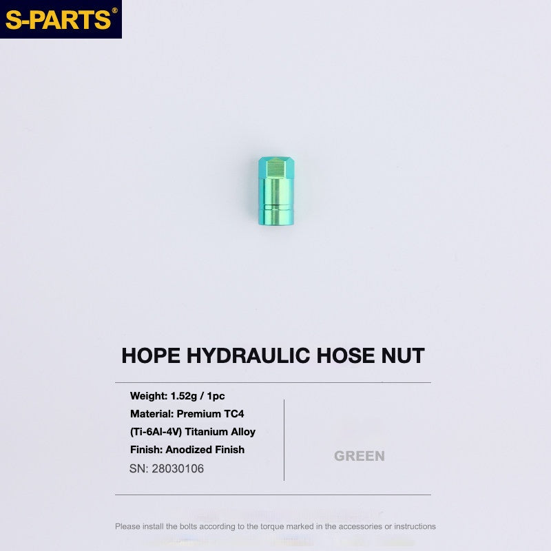 S-PARTS Titanium Brake Bolt Kit for HOPE V4 / TECH / RACE / TRAIL / ZONE | Ultra-Light MTB Brake Hardware