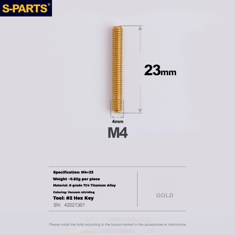 Viti per deragliatore in titanio S-PARTS compatibili con SRAM RED AXS