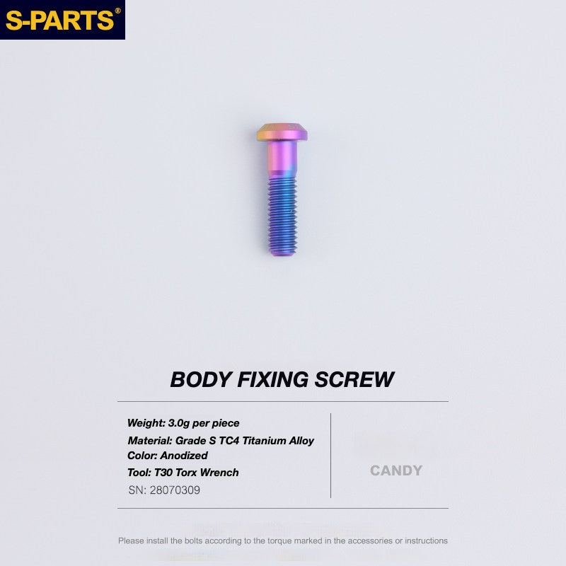 S-PARTS Titanium Disc Brake Bolt Kit for TRP DHR EVO | Ultra-Light MTB Brake Hardware