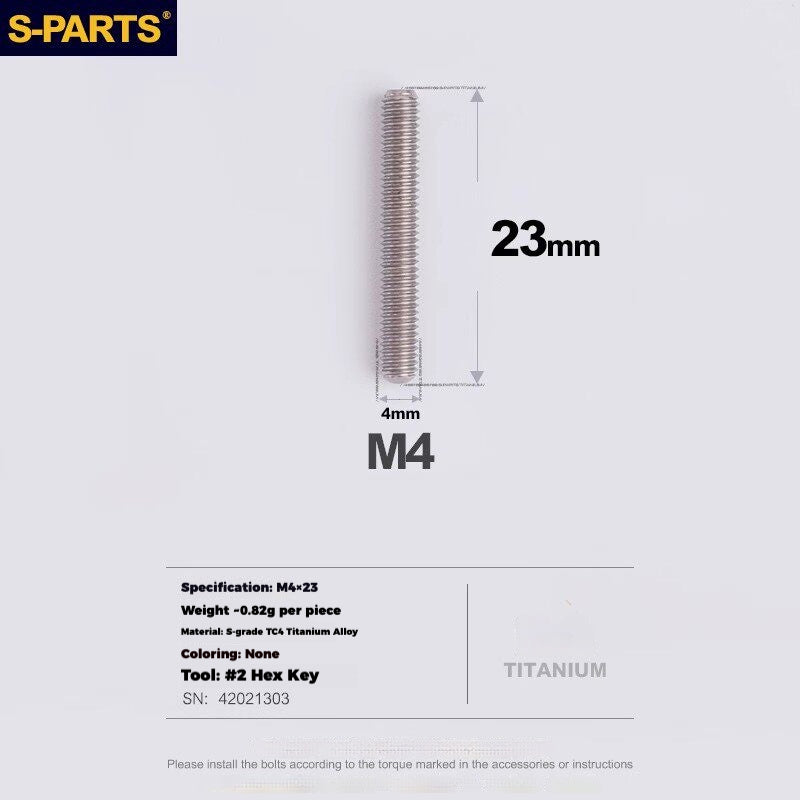 Viti per deragliatore in titanio S-PARTS compatibili con SRAM RED AXS