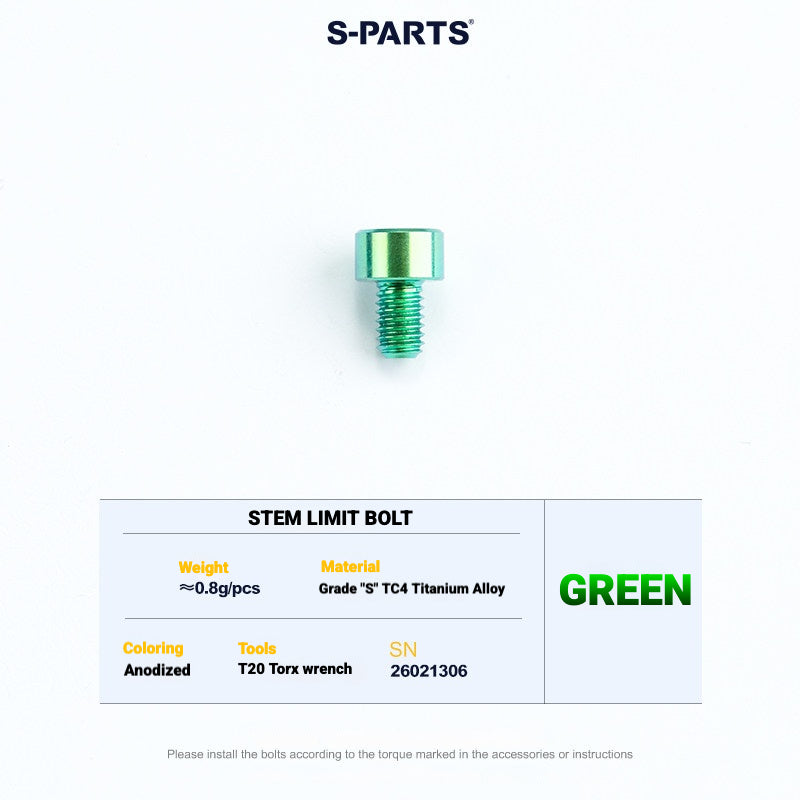 S-PARTS TC4 Titanium Bolt Kit for Colnago Y1RS | Frame & Cockpit Screw Upgrade