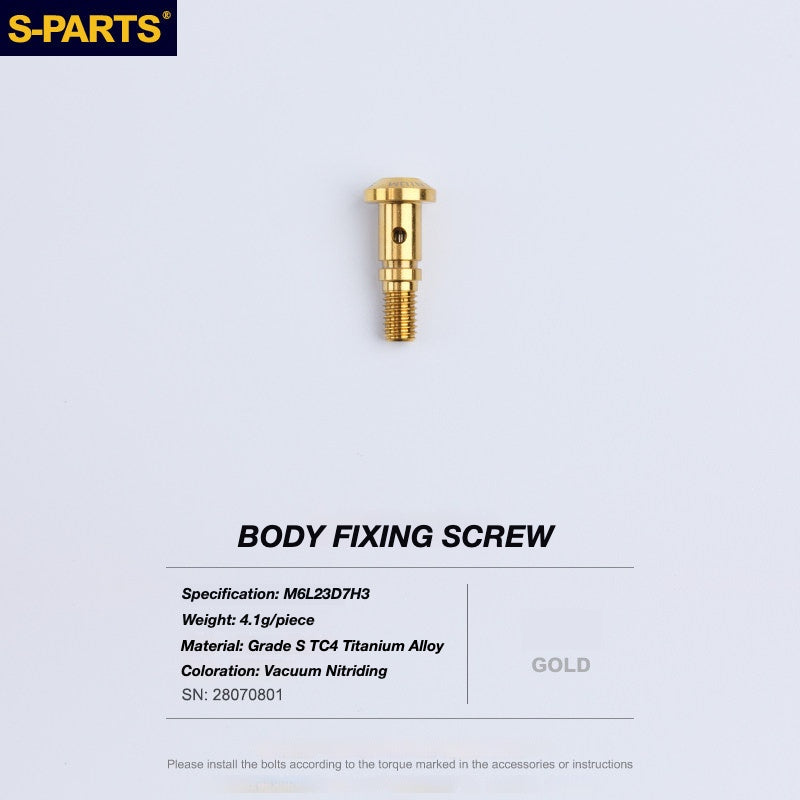 S-PARTS Titanium Disc Brake Bolt Kit for TRP DHR EVO | Ultra-Light MTB Brake Hardware