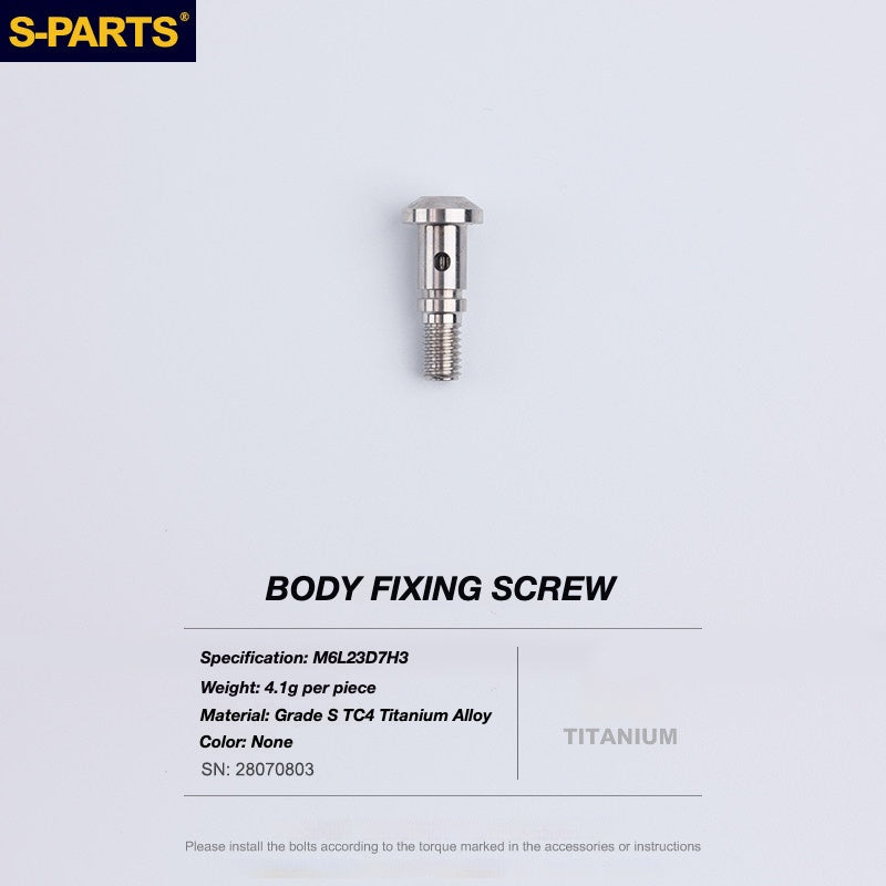 S-PARTS Titanium Disc Brake Bolt Kit for TRP DHR EVO | Ultra-Light MTB Brake Hardware