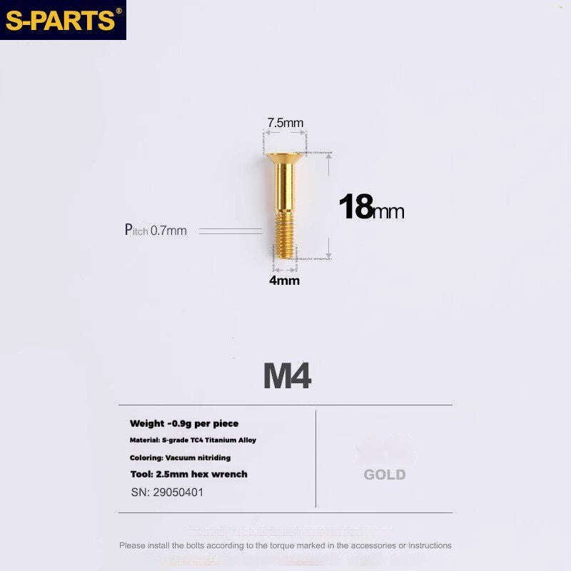 Viti per deragliatore in titanio S-PARTS compatibili con SRAM RED AXS