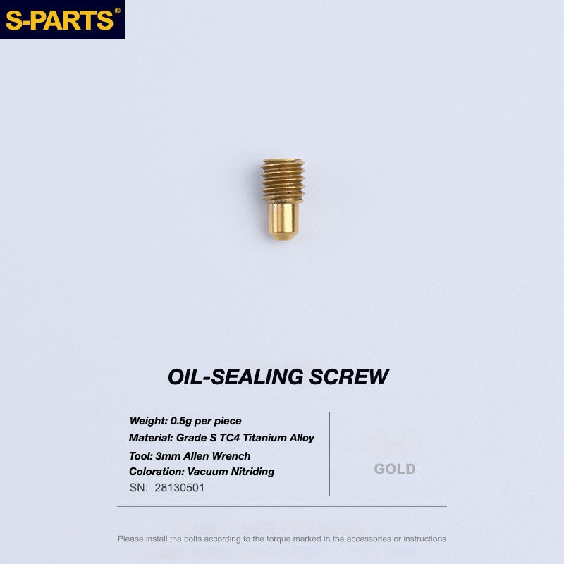 S-PARTS Titanium Disc Brake Bolt Kit for TRP DHR EVO | Ultra-Light MTB Brake Hardware