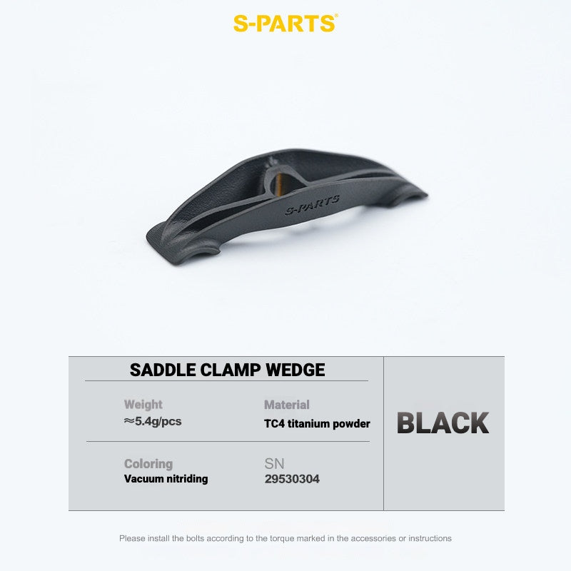 S-PARTS Titanium Saddle Clamp Yoke Kit for Cannondale SystemSix Gen 5 | 3D Printed Lightweight Seatpost Upgrade