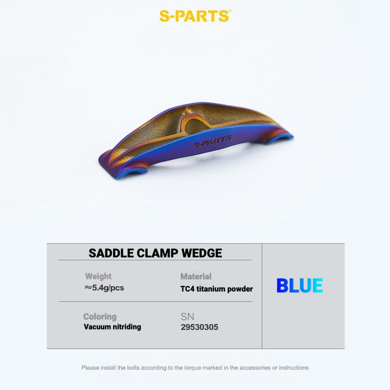 S-PARTS Titanium Saddle Clamp Yoke Kit for Cannondale SystemSix Gen 5 | 3D Printed Lightweight Seatpost Upgrade