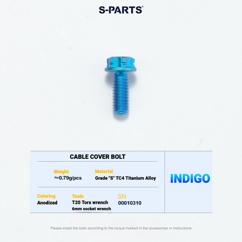 S-PARTS TC4 Titanium Bolt Kit for Colnago Y1RS | Frame & Cockpit Screw Upgrade