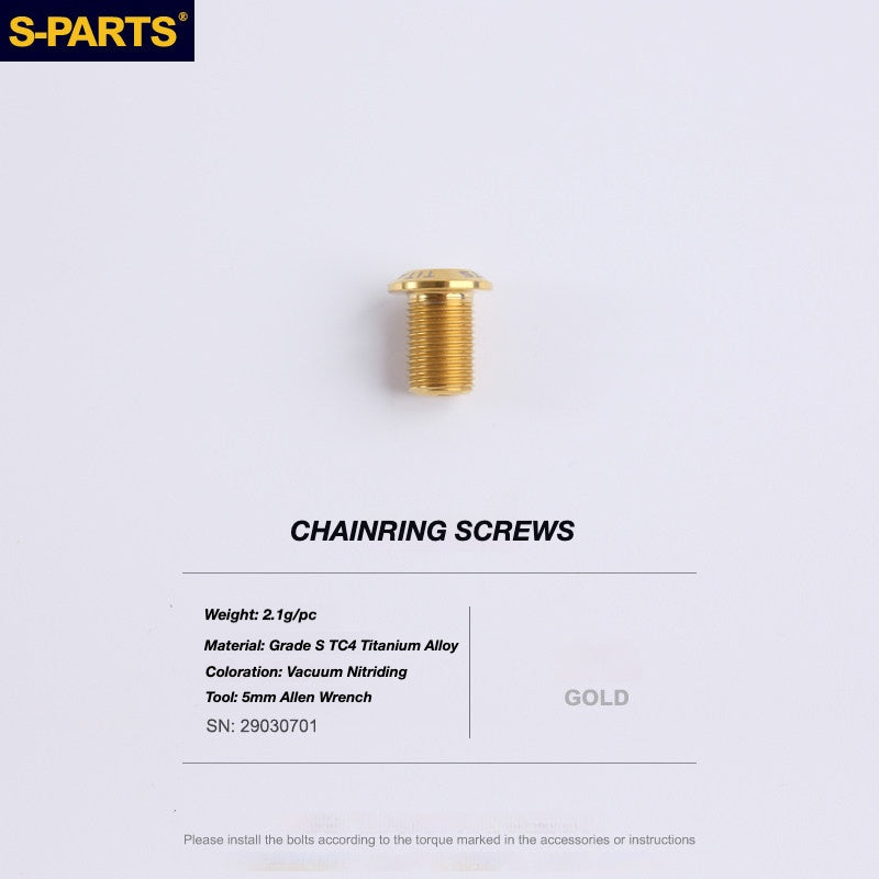 S-PARTS Titanium Drivetrain Bolt Kit for MAGENE QED Electronic Groupset