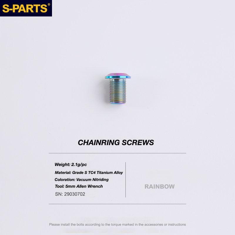 S-PARTS Titanium Drivetrain Bolt Kit for MAGENE QED Electronic Groupset