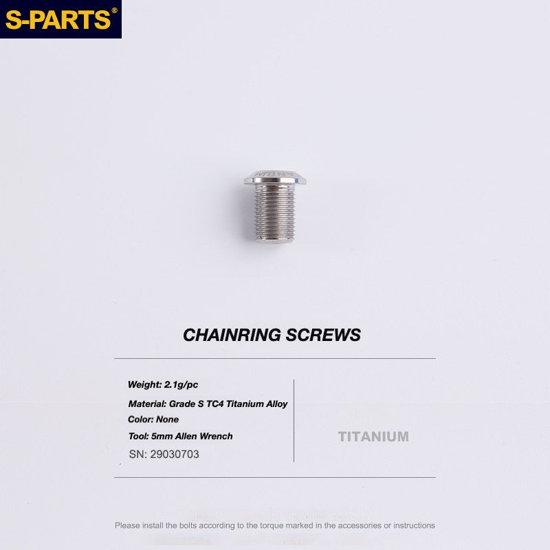 S-PARTS Titanium Drivetrain Bolt Kit for MAGENE QED Electronic Groupset