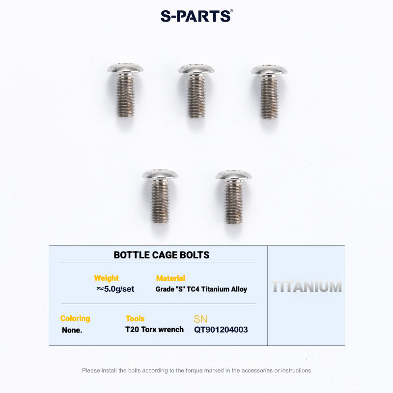 S-PARTS TC4 Titanium Bolt Kit for Colnago Y1RS | Frame & Cockpit Screw Upgrade