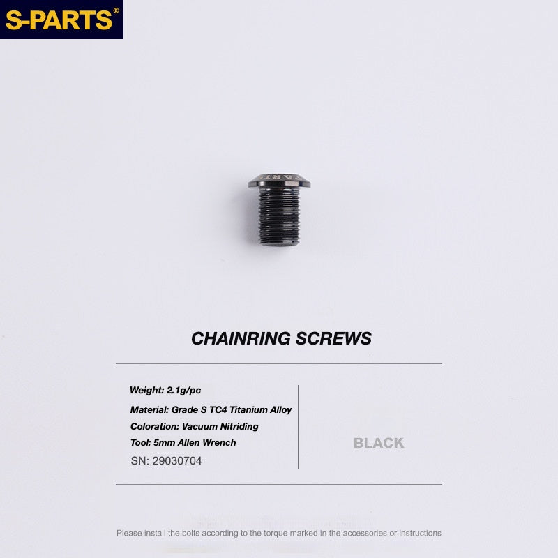 S-PARTS Titanium Drivetrain Bolt Kit for MAGENE QED Electronic Groupset