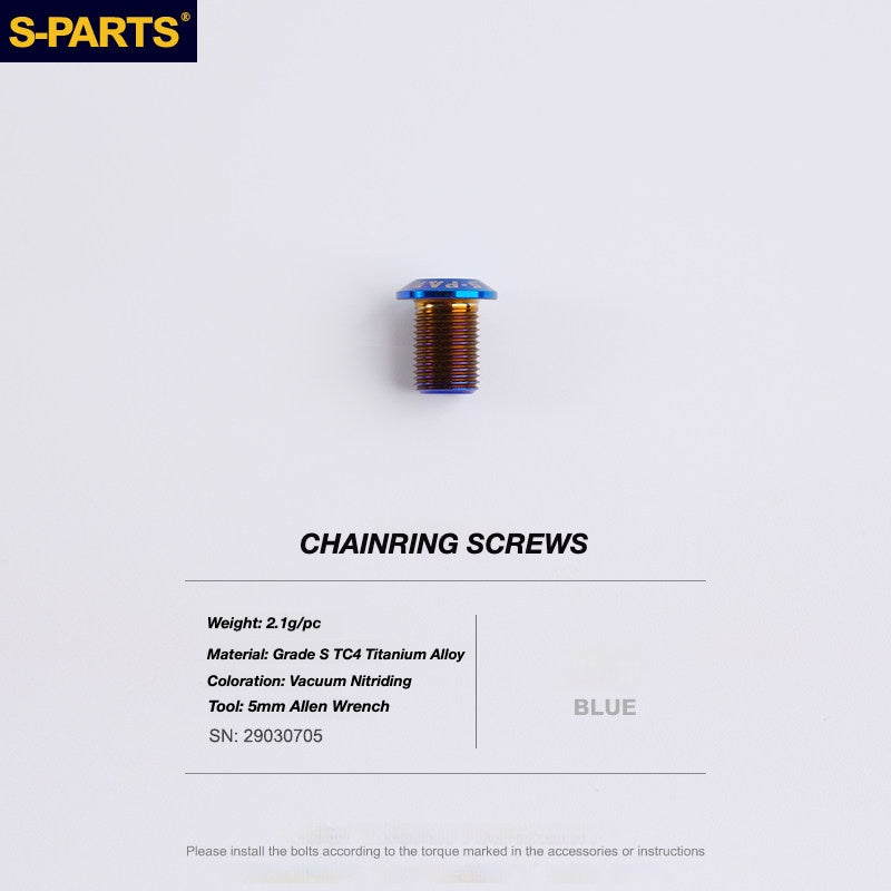 S-PARTS Titanium Drivetrain Bolt Kit for MAGENE QED Electronic Groupset