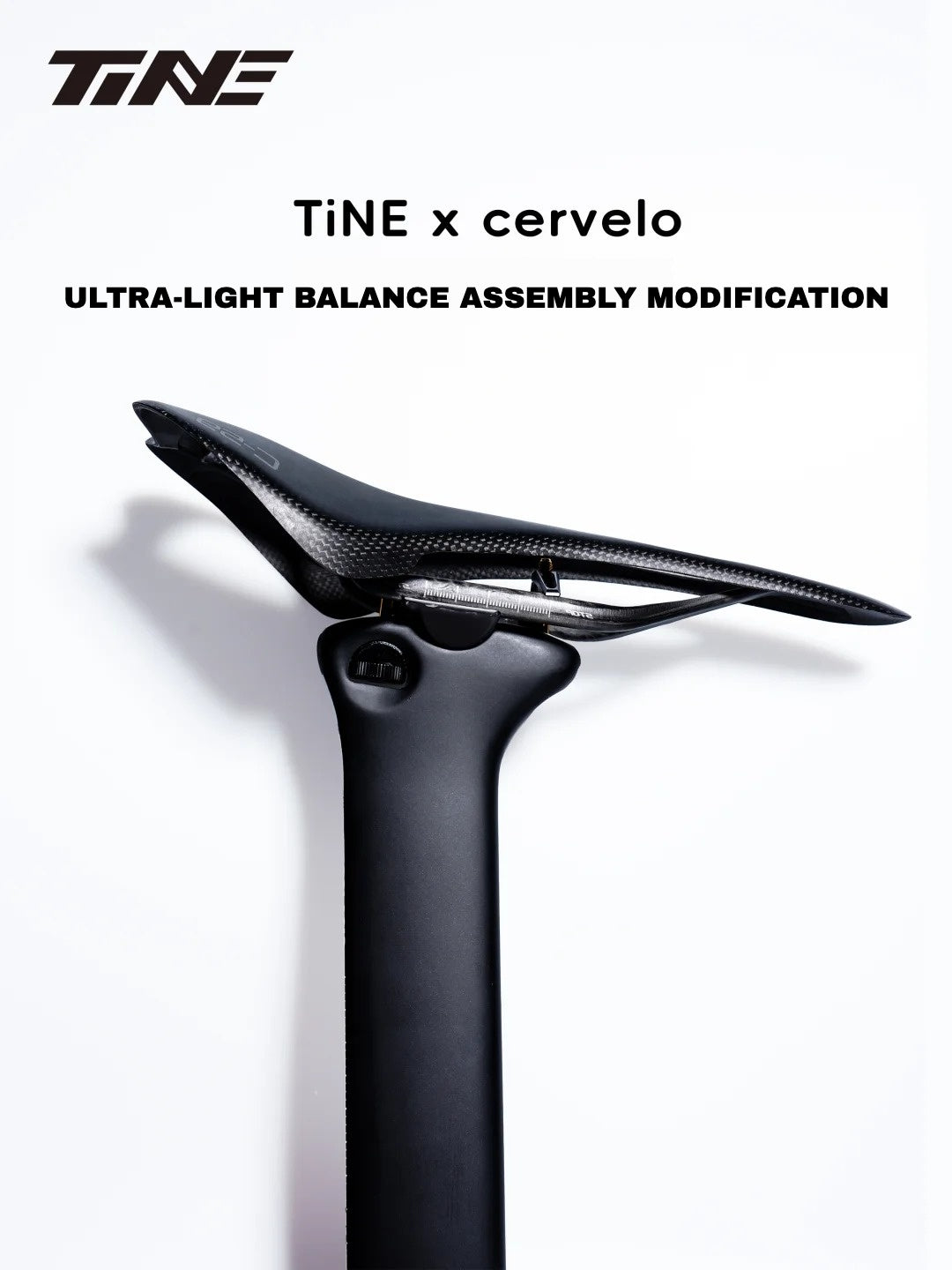 TiNE Ultra-Light Titanium Saddle Clamp Kit for Cervelo Seatposts | 21.4g | 65.3% Weight Reduction