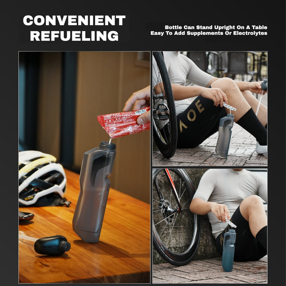 INCOLOR Aero Cycling Bottle & Carbon Cage|Aero Water Bottle|Save Up to 8W|600ml / 620ml|Bottle + Cage Set Options