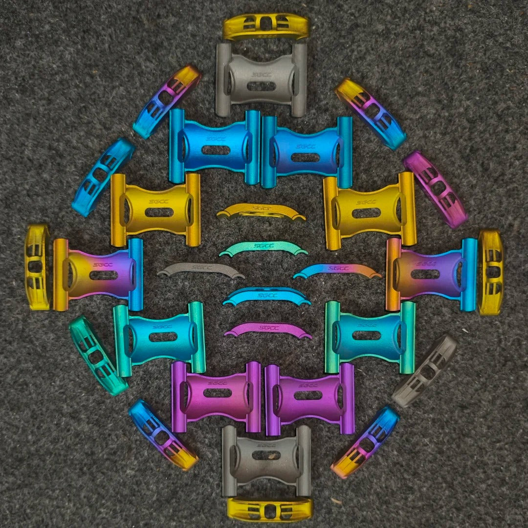 Quick Titanium Saddle Clamp Kit|22g Ultra-Light|Compatible with Quick Pro & All Quick Models|Multiple Colors