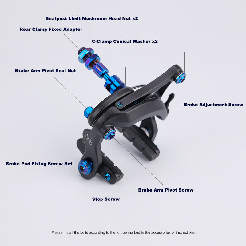 Viti in lega di titanio S-PARTS - Serie viti freno Brompton