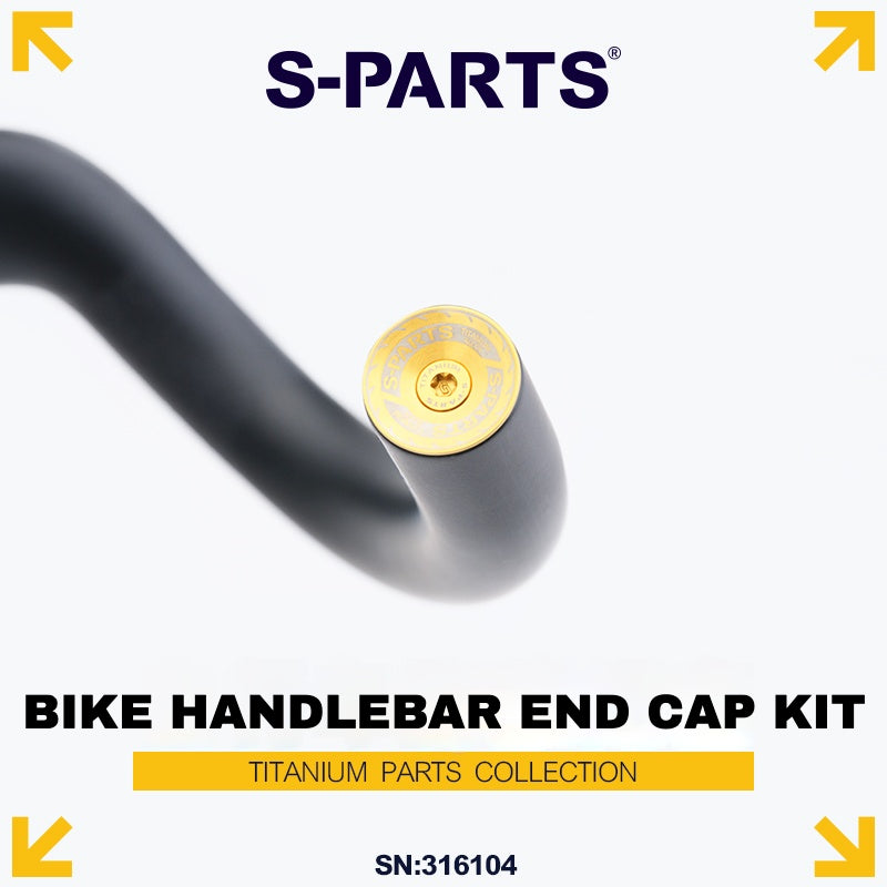 S-PARTS Jeu de bouchons d'extrémité de guidon extensibles en titane
