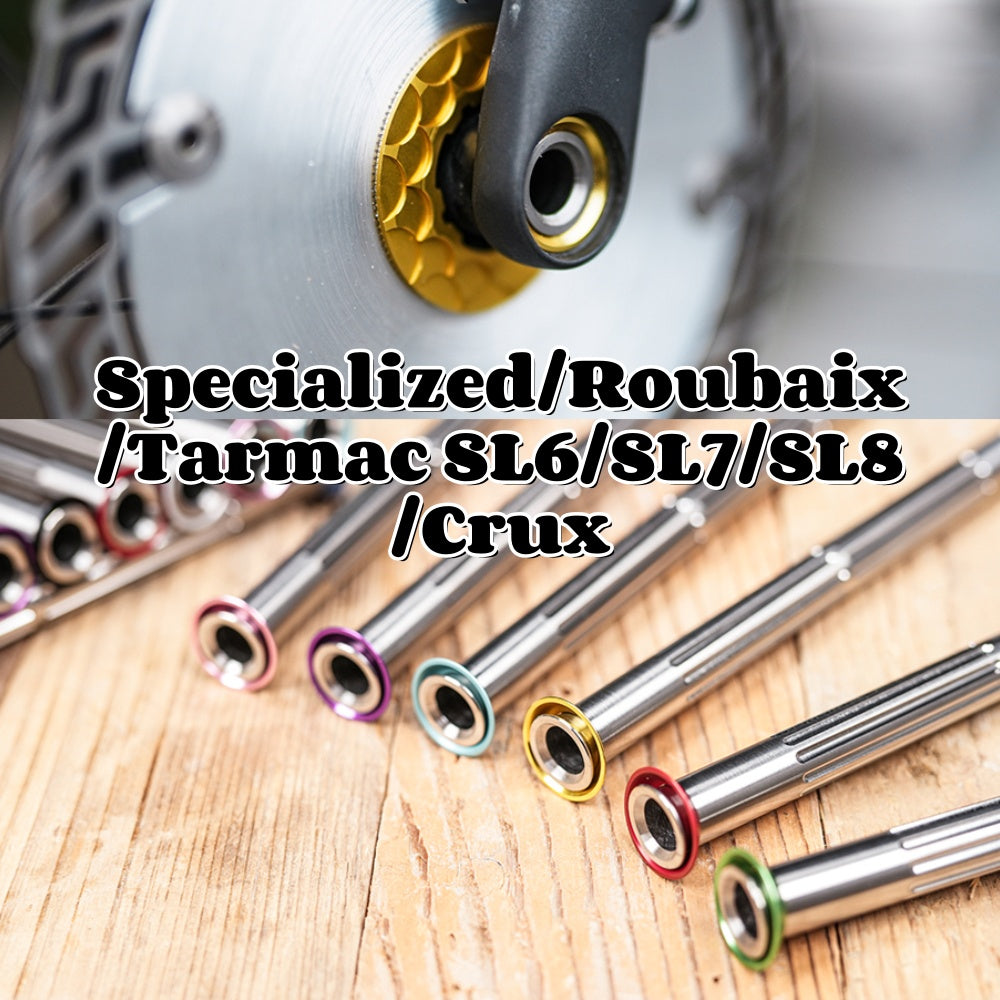 Ultra-Light Titanium Thru-Axle Set for Road Bikes - Compatible with Specialized/Roubaix/Tarmac SL6/SL7/SL8/SL9/Crux