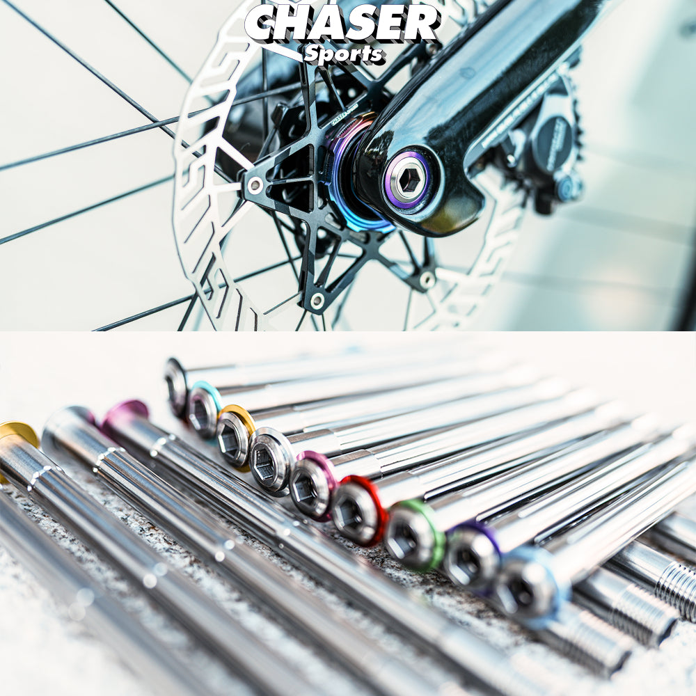 Chaser Pinarello DOGMA F Titanium Thru Axle Set – Ultra-Light 34g CNC Axles