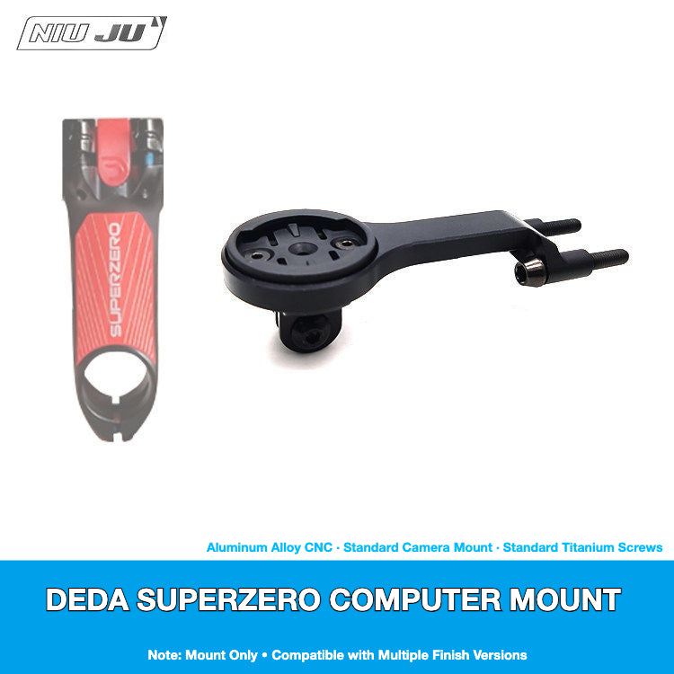 NIUJU DEDA SUPERZERO Computer Mount | Lightweight CNC Garmin Wahoo Mount