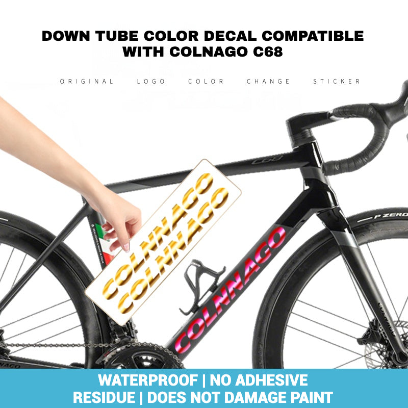 Down Tube Color Decal Compatible with Colnago C68 Frame｜Multiple Colors｜Road Bike Custom Sticker