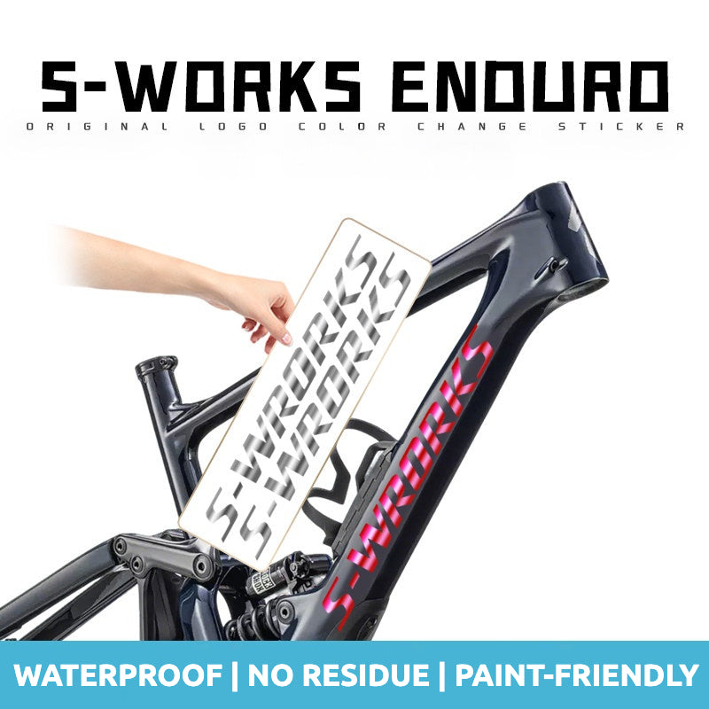 Autocollant de couverture de logo de cadre S-Works Enduro spécialisé | Autocollant de cadre VTT personnalisé imperméable