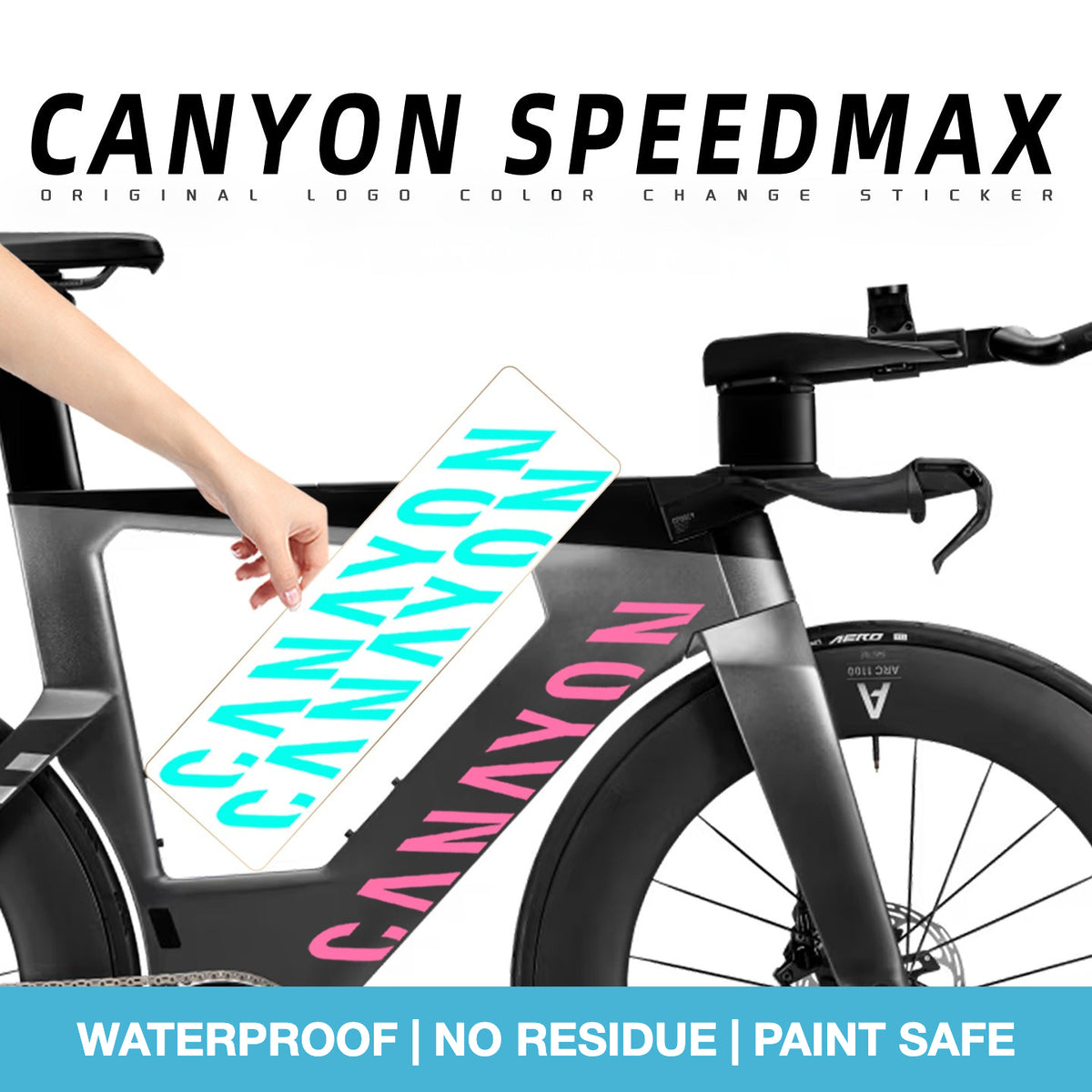 Canyon Speedermax Frame Decal Sticker Kit – Logo Cover & Color Change