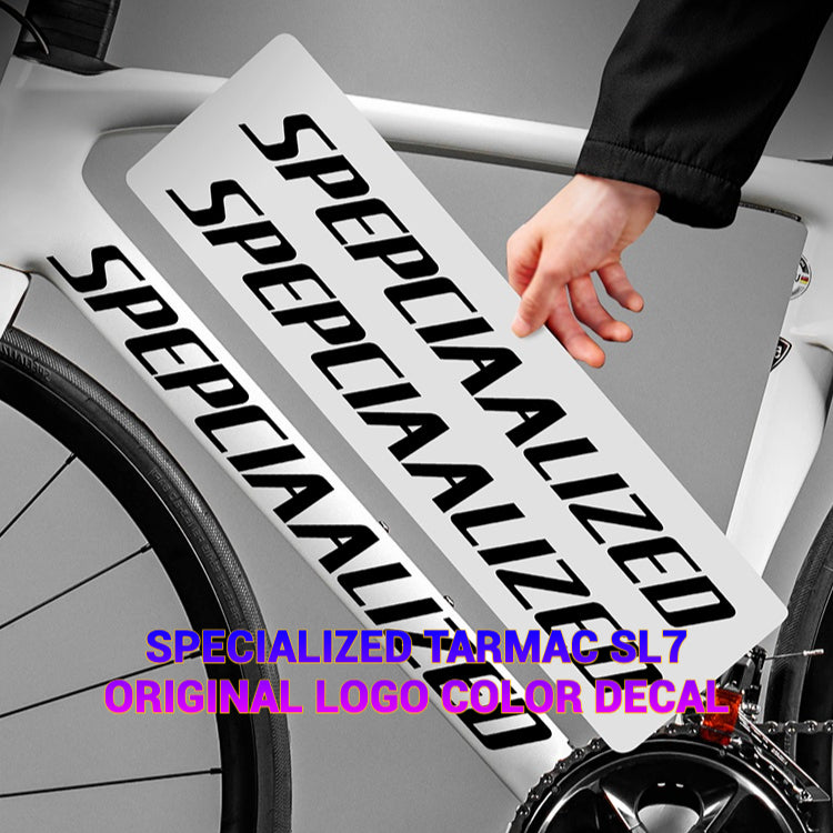Kit de décalcomanies logo Specialized Tarmac SL7 | Autocollants imperméables pour cadre de vélo