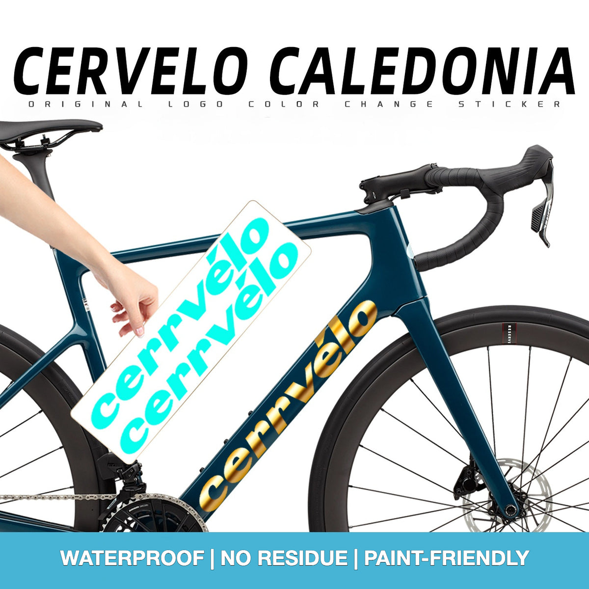 Custom OEM Logo Decals for 2026 Cervélo Caledonia Road Bike Frame | Waterproof Overlay Stickers(Please leave your frame size in the order notes when placing your order.）