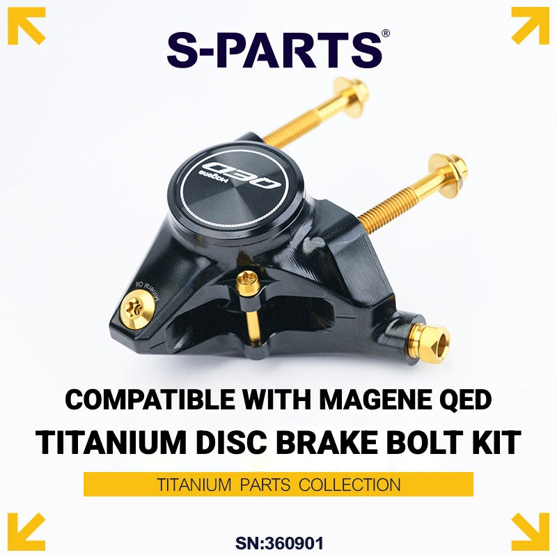 S-PARTS Titanium Disc Brake Bolt Kit for MAGENE QED Hydraulic Brake System